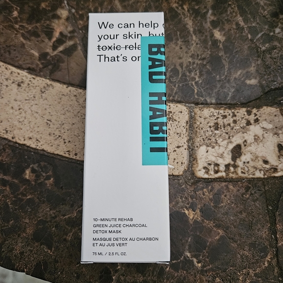 Bad Habit 10-Minute Rehab Green Juice Charcoal Detox Mask 2.5 Oz - Picture 2 of 5